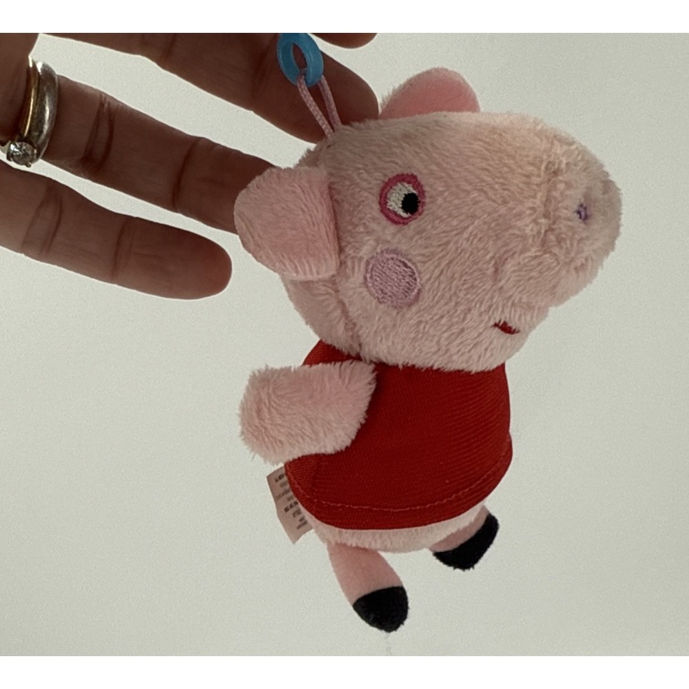 Peppa Pig‎ Keychain Backpack Clip Coin Purse Stuffed Animal Toy